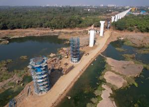 दमन गंगा नदी, वलसाड ज़िले में पियर्स का कार्य, जनवरी 2023