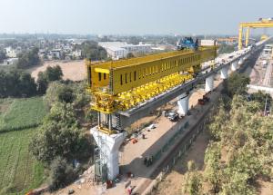 वडोदरा में स्पैन बाय स्पैन (ओवर-स्लंग) LG-2, जनवरी 2023