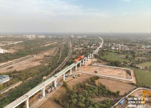 एसबीएस विधि से वायाडक्ट निर्माण, अहमदाबाद, मार्च 2023