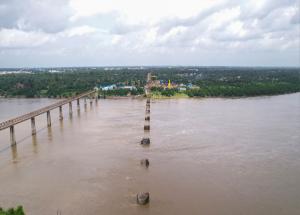Well Foundation work at Mahi River, Anand District, September 2022