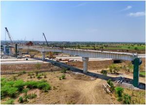 5th PSC (Pre-stressed Concrete) Bridge Completed for Mumbai Ahmedabad Bullet Train Project in Gujarat on 22nd February 2025