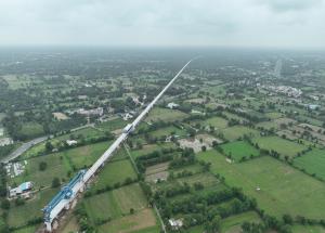 Full Span Girder Launching at Kheda District, August 2023
