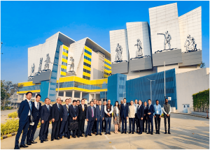 Hon’ble Governor of Shizuoka Prefecture, Japan, led a delegation to the Sabarmati Multi-Modal Hub of the Bullet Train project 2 Dec-2024