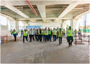 MD with DP and DRS Inspects Const. sites in Ahmedabad5 Jan-2025