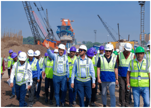 एमडी एनएचएसआरसीएल ने वरिष्ठ अधिकारियों के साथ बीकेसी में बुलेट ट्रेन साइट का निरीक्षण किया - नवंबर 2024