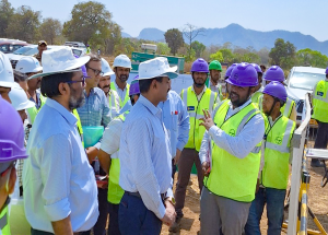 MDNHSRCL Shri Vivek Kumar Gupta visited #BulletTrain sites of Thane Rolling Stock Depot and Ulhas Bridge site in Thane district (Maharashtra) and reviewed project progress.