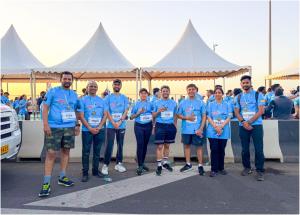 NHSRCL Mumbai office participated in Atal Setu Marathon on 16th Feb 2025, showcasing the power of team spirit, determination, and unwavering commitment to progress
