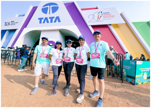 एनएचएसआरसीएल टाटा मुंबई हाफ मैराथन 2025 में भाग लेता है जनवरी 2025
