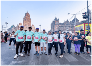 एनएचएसआरसीएल टाटा मुंबई हाफ मैराथन 2025 में भाग लेता है जनवरी 2025