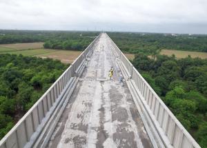 Noise Barrier Erection Work in Progress at Navsari District, August 2023