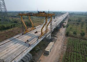 Noise Barrier Launching Work in Progressat Navsari District, December 2023
