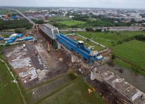 SBS (Over-slung) LG-1 & Girder Launching at GAD-1134, Surat District, August 2023