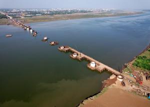 Well Foundation Work at Narmada River, Bharuch District, November 2023