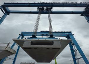 First Full Span Box Girder Launched in Maharashtra for Bullet Train Corridor