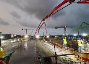 First Rail Level Slab Casting Completed for Boisar Bullet Train Station