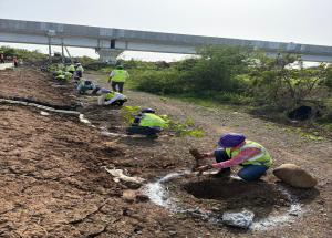 On the occasion of World Environment Day 2025, a tree plantation drive was conducted near the Bullet Train construction site in Navsari, Gujarat