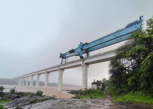 Completion of River Bridge on Daman Ganga River for Mumbai-Ahmedabad Bullet Train Corridor