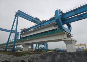 First Full Span Box Girder Launched Through Full Span Launching Gantry in Maharashtra for Mumbai-Ahmedabad Bullet Train Corridor