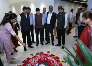 एनएचएसआरसीएल के कॉर्पोरेट कार्यालय में 16 अक्टूबर 2025 को दिवाली का उत्सव