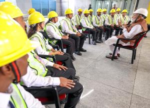 Hon’ble Prime Minister visit to under-construction Surat Bullet Train station on 15th November 2025