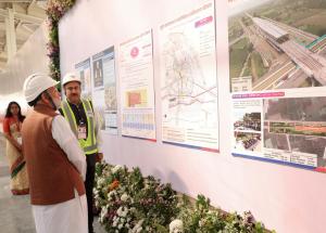 Hon’ble Prime Minister visit to under-construction Surat Bullet Train station on 15th November 2025