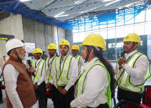 Hon’ble Prime Minister visit to under-construction Surat Bullet Train station on 15th November 2025