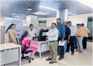 Health and blood donation camp organised at NHSRCL Vasai office, encouraging employees to take a step towards better health