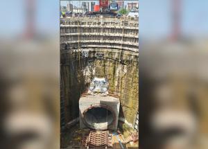 Assembly of Tunnel Boring Machine for Bullet Train Project Begins at Vikhroli, Maharashtra