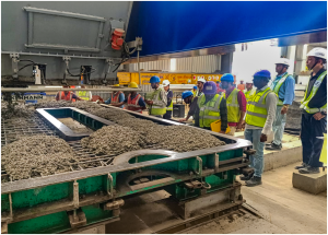 Completion of first track construction training module for the track works in Maharashtra section of the Mumbai–Ahmedabad Bullet Train project has been successfully completed