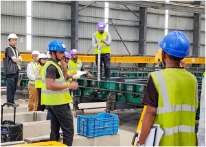 Completion of first track construction training module for the track works in Maharashtra section of the Mumbai–Ahmedabad Bullet Train project has been successfully completed