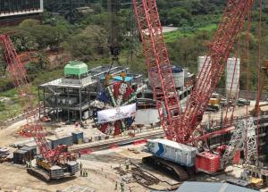 350 Tonne Cutterhead Lowered for Mumbai-Ahmedabad Bullet Train Project at Vikhroli, Mumbai