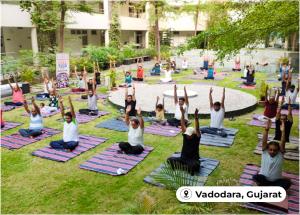 Celebration of International Day of Yoga 2026 at various site offices of Mumbai-Ahmedabad Bullet Train Project