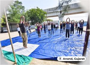 Celebration of International Day of Yoga 2026 at various site offices of Mumbai-Ahmedabad Bullet Train Project
