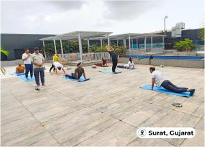 Celebration of International Day of Yoga 2026 at various site offices of Mumbai-Ahmedabad Bullet Train Project