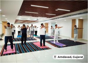 Celebration of International Day of Yoga 2026 at various site offices of Mumbai-Ahmedabad Bullet Train Project