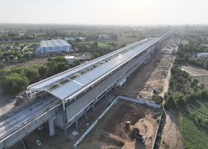 Construction underway at Anand-Nadiad Bullet Train station