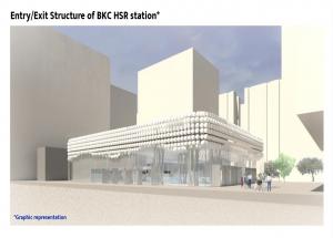 Graphical Representation of EntryExit Structure of BKC HSR station
