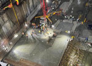 First Base Slab of Mumbai Underground Bullet Train Station