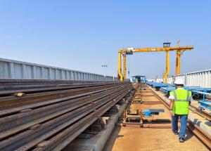 Rail Welding Begins on the Viaduct for Mumbai-Ahmedabad Bullet Train Project in Gujarat