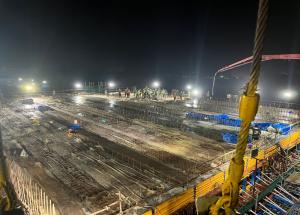 First Rail Level Slab Casting Completed for Boisar Bullet Train Station