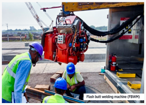 Flash butt welding machine (FBWM)